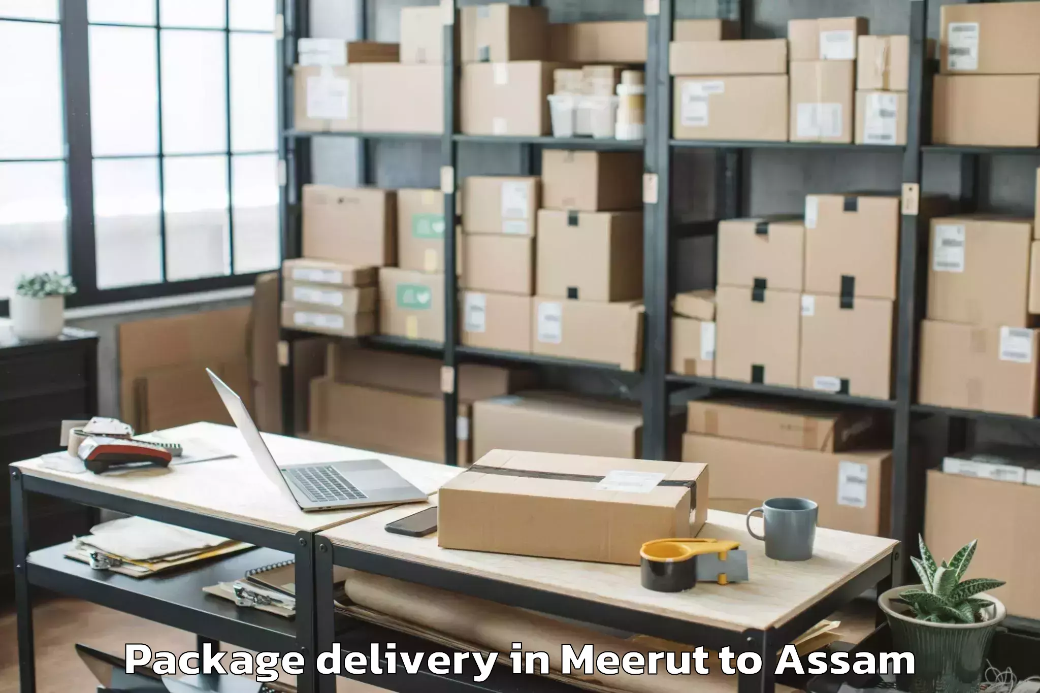 Meerut to Marigaon Package Delivery